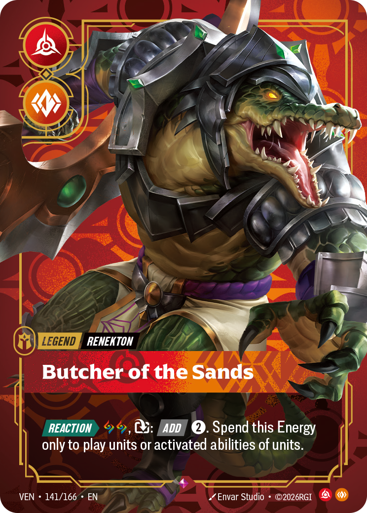 Renekton - Butcher of the Sands - 141/166 - Rare (Inglés Foil NM)