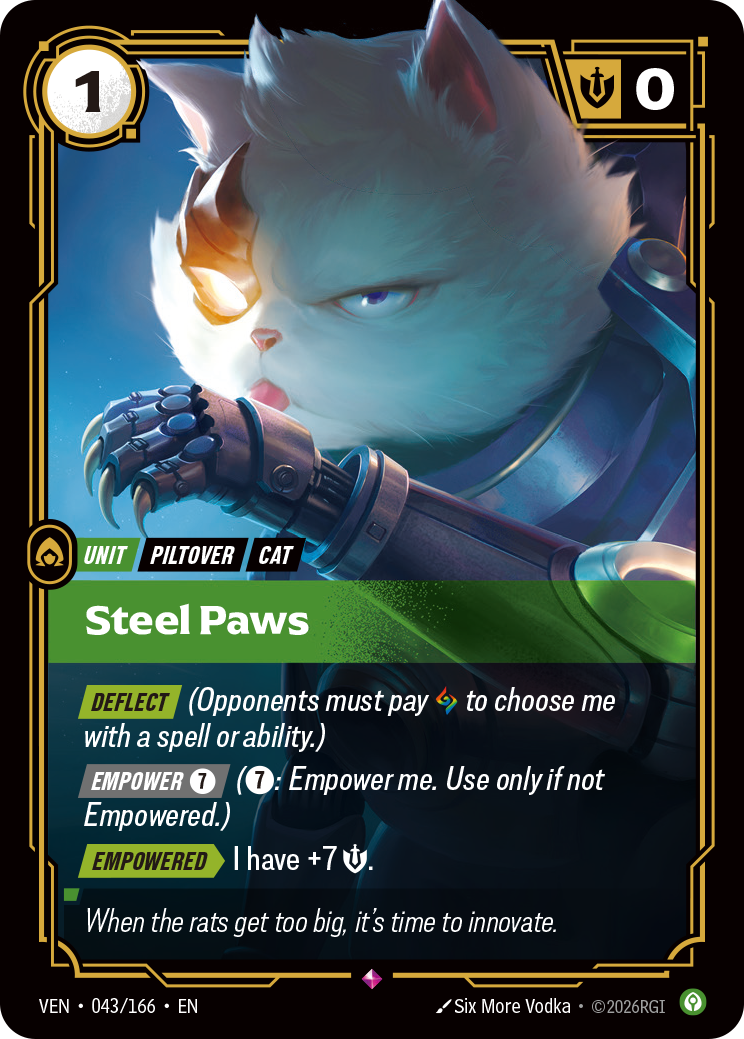 Steel Paws - 043/166 - Rare (Inglés Foil NM)