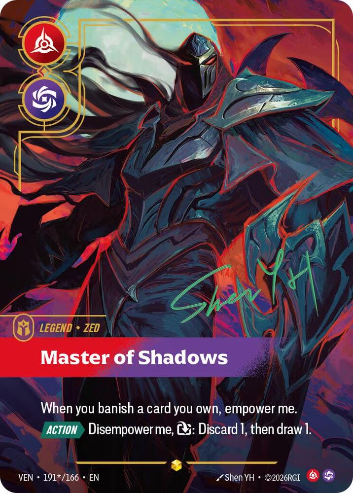 Zed, Master of Shadows - 191*/166 - Showcase (Inglés Foil NM)
