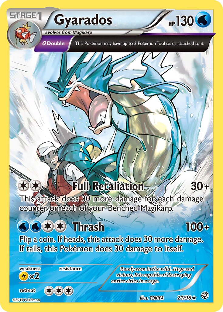 Gyarados - 21/98 - Rare Holo (Inglés Foil MP)