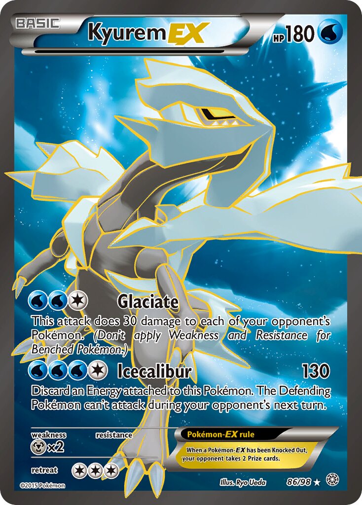 Kyurem-EX - 86/98 - Rare Ultra (Inglés Foil NM)