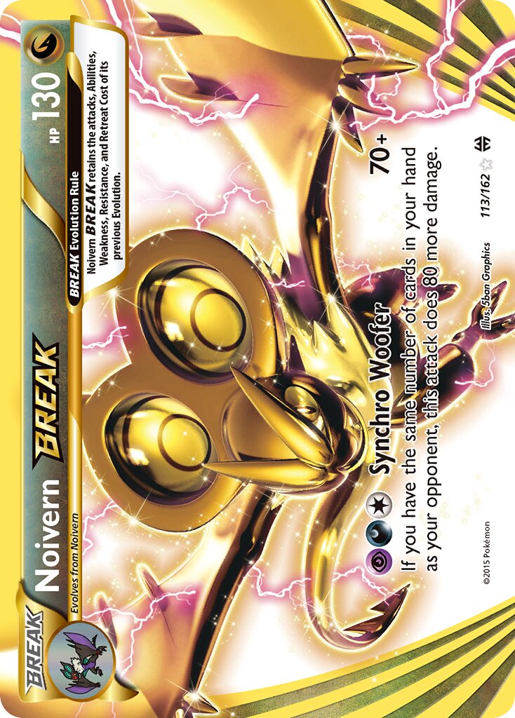 Noivern BREAK - 113/162 - Rare BREAK (Inglés Foil LP)