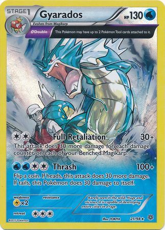 Gyarados - 21/98 - Full Art Holo Rare (Cosmos Holo) -LP