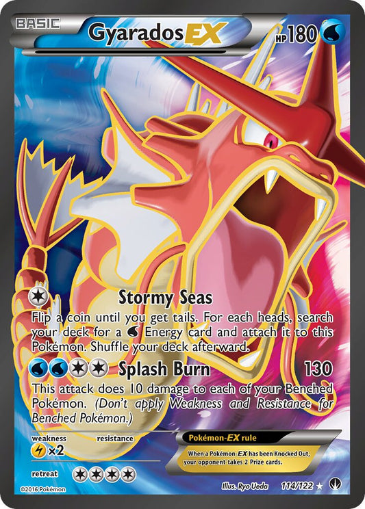Gyarados-EX - 114/122 - Rare Ultra (Inglés Foil LP)