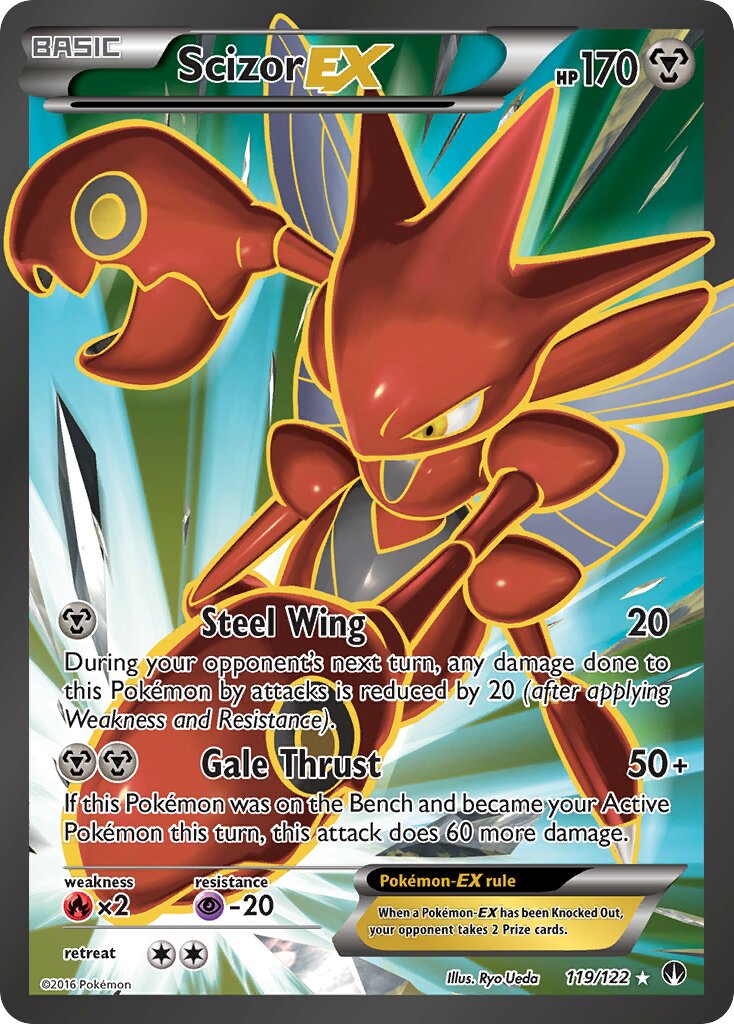 Scizor-EX - 119/122 - Rare Ultra (Inglés Foil MP)