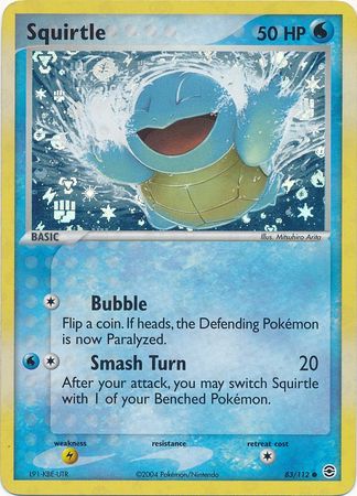 Squirtle - 83/112 - Common Reverse Holo - LP