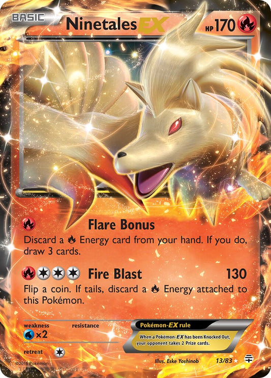 Ninetales-EX - 13/83 - Rare Holo EX (Inglés Foil LP)