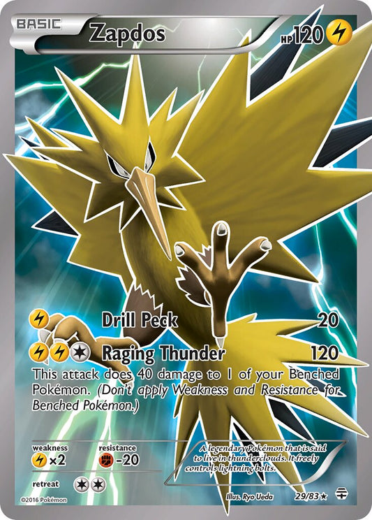 Zapdos - 29/83 - Rare Holo (Inglés Foil MP)