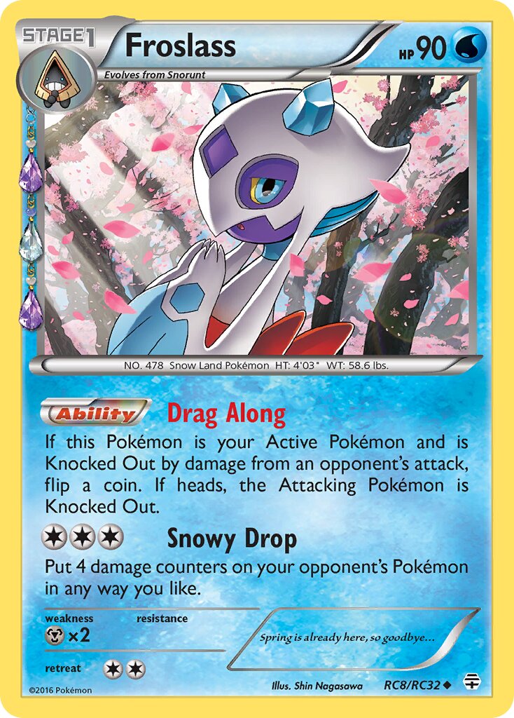 Froslass - RC8/RC32 - Uncommon (Inglés Foil MP)