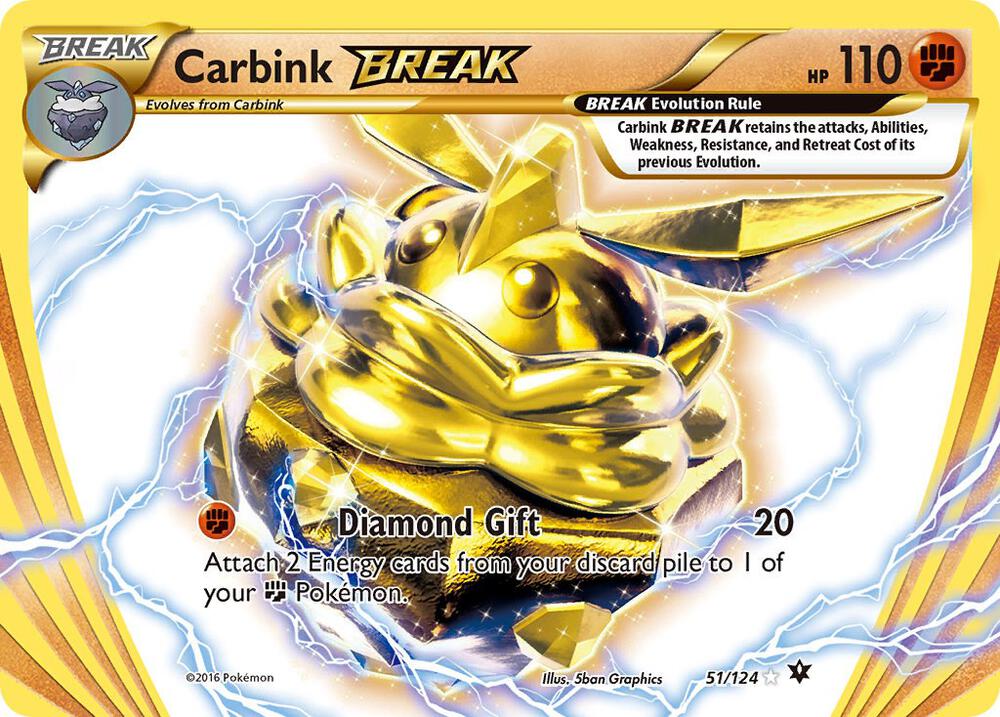 Carbink BREAK - 51/124 - Rare BREAK (Inglés Foil LP)