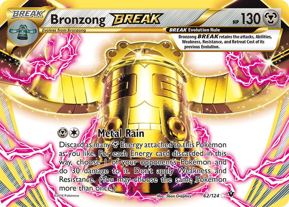 Bronzong BREAK - 62/124 - Rare BREAK (Inglés Foil NM)