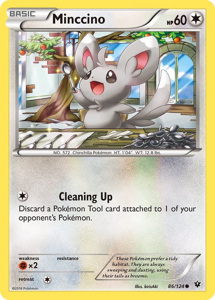 Minccino - 86/124 - Common (Inglés NM)
