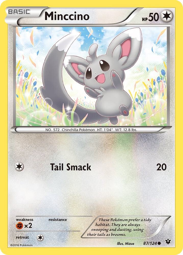 Minccino - 87/124 - Common (Inglés NM)