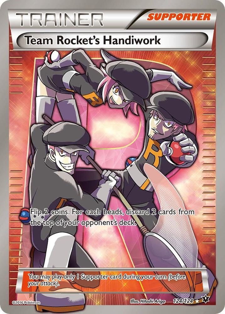 Team Rocket's Handiwork - 124/124 - Rare Ultra (Inglés Foil LP)