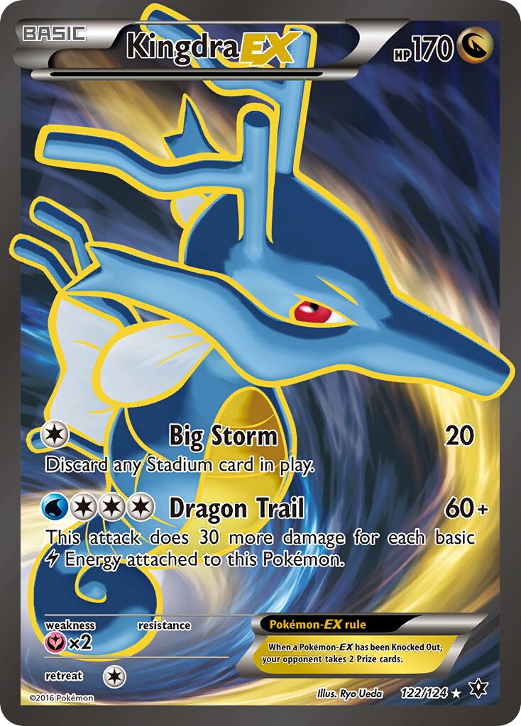 Kingdra-EX - 122/124 - Rare Ultra (Inglés Foil LP)