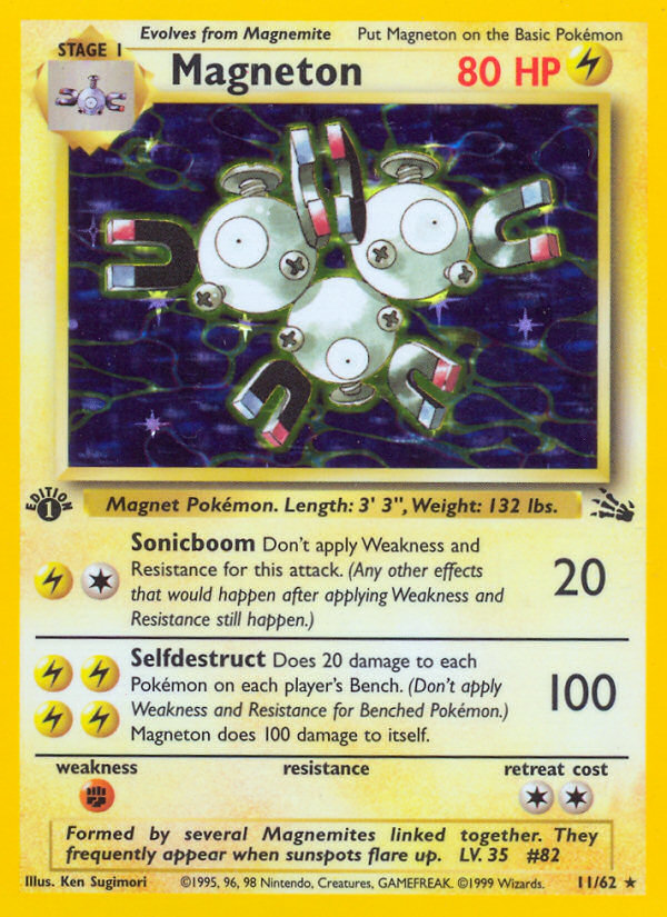 Magneton - 011/62 - Holo Rare (HP)