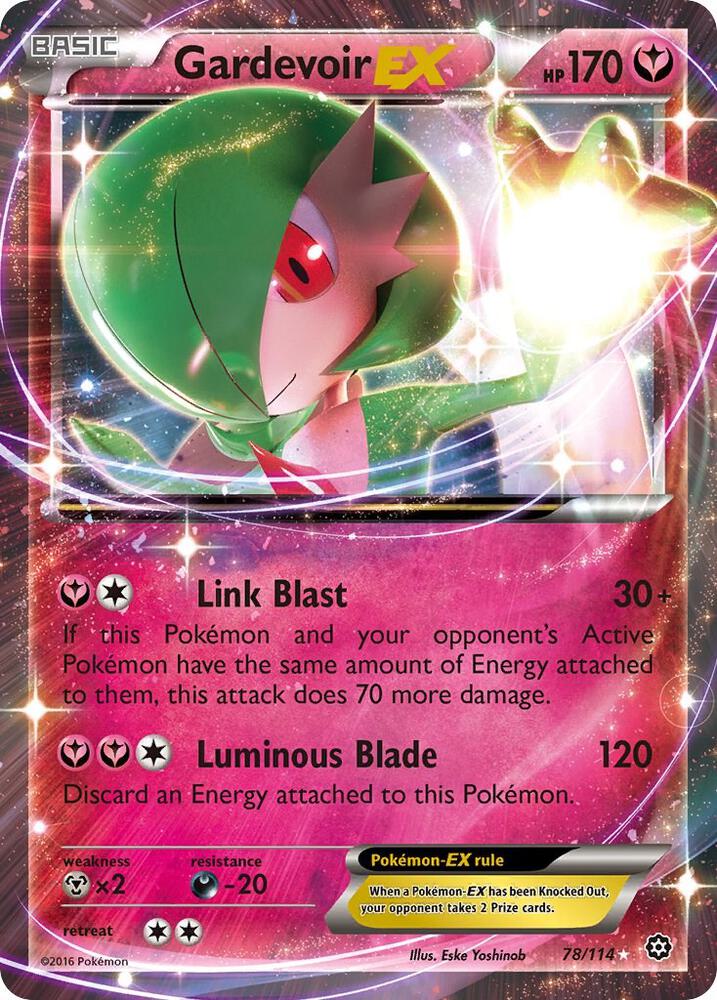 Gardevoir-EX - 78/114 - Rare Holo EX (Inglés Foil NM)