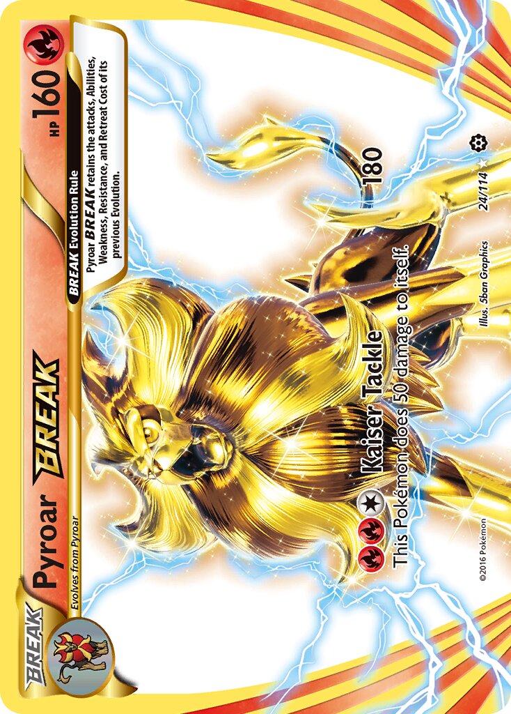 Pyroar BREAK - 24/114 - Rare BREAK (Español Foil NM)