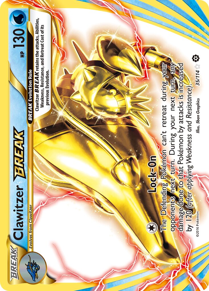 Clawitzer BREAK - 35/114 - Rare BREAK (Español Foil LP)