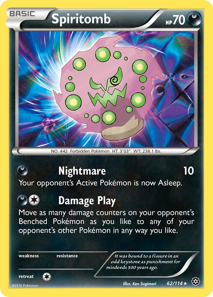 Spiritomb - 62/114 - Rare (Inglés NM)