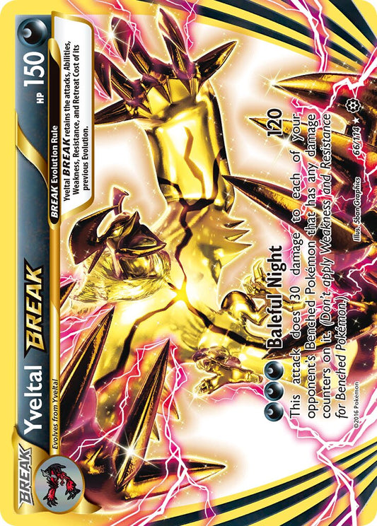Yveltal BREAK - 66/114 - Rare BREAK (Inglés Foil LP)
