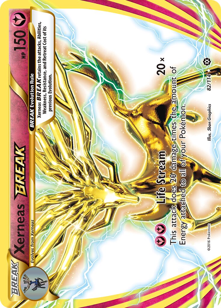 Xerneas BREAK - 82/114 - Rare BREAK (Español Foil LP)