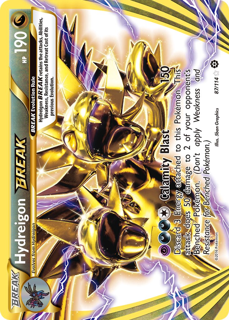 Hydreigon BREAK - 87/114 - Rare BREAK (Inglés Foil LP)