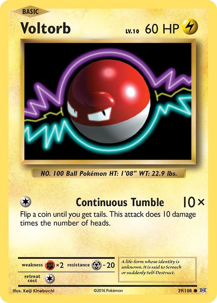 Voltorb - 39/108 - Common (Inglés NM)
