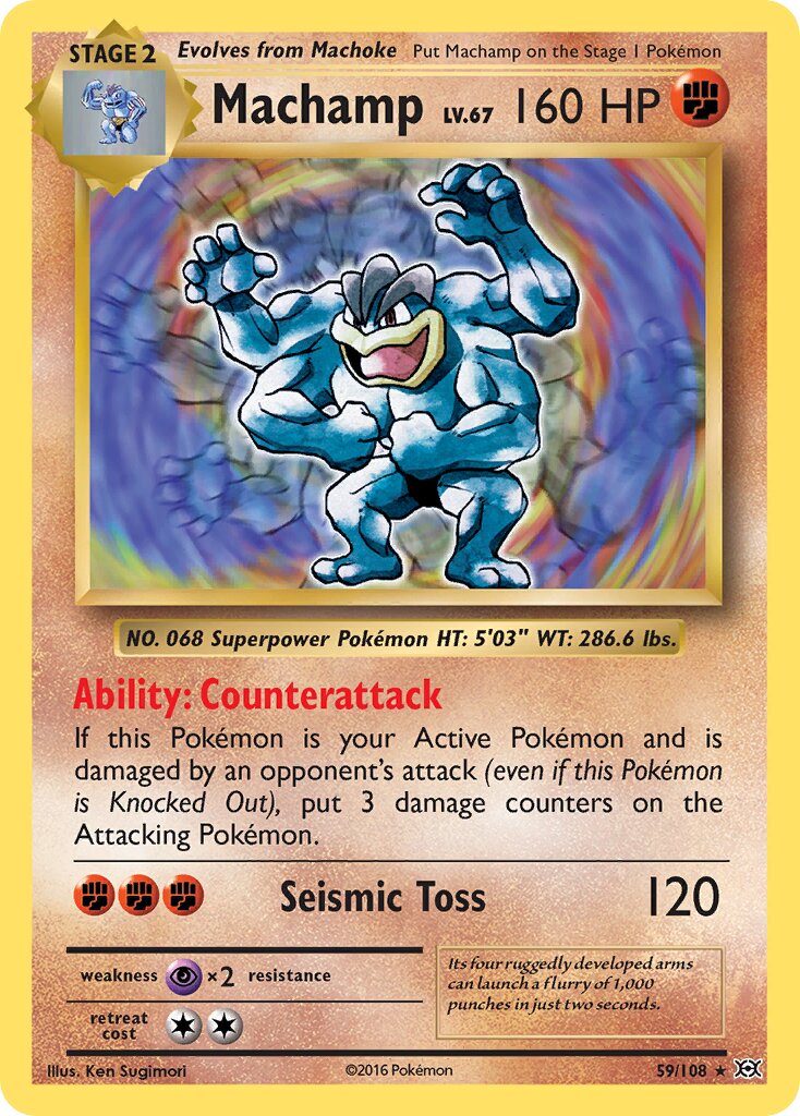 Machamp - 59/108 - Rare Holo (Inglés Foil LP)