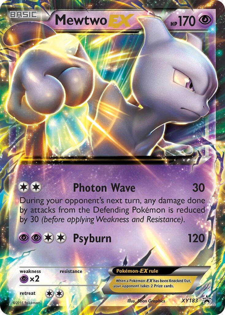 Mewtwo-EX - XY183 - Promo (Inglés Foil LP)