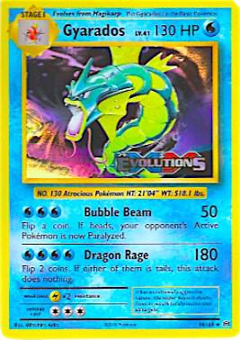 Gyarados (XY Evolutions Prerelease) - 34/108 - Promo (Inglés Foil LP)
