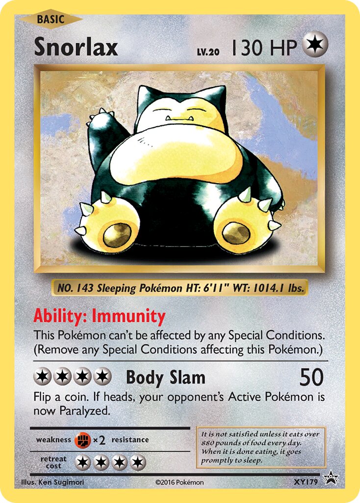 Snorlax - XY179 - Promo (Inglés Foil MP)