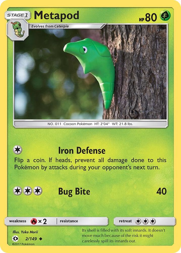 Metapod - 2/149 - Uncommon (Inglés NM)
