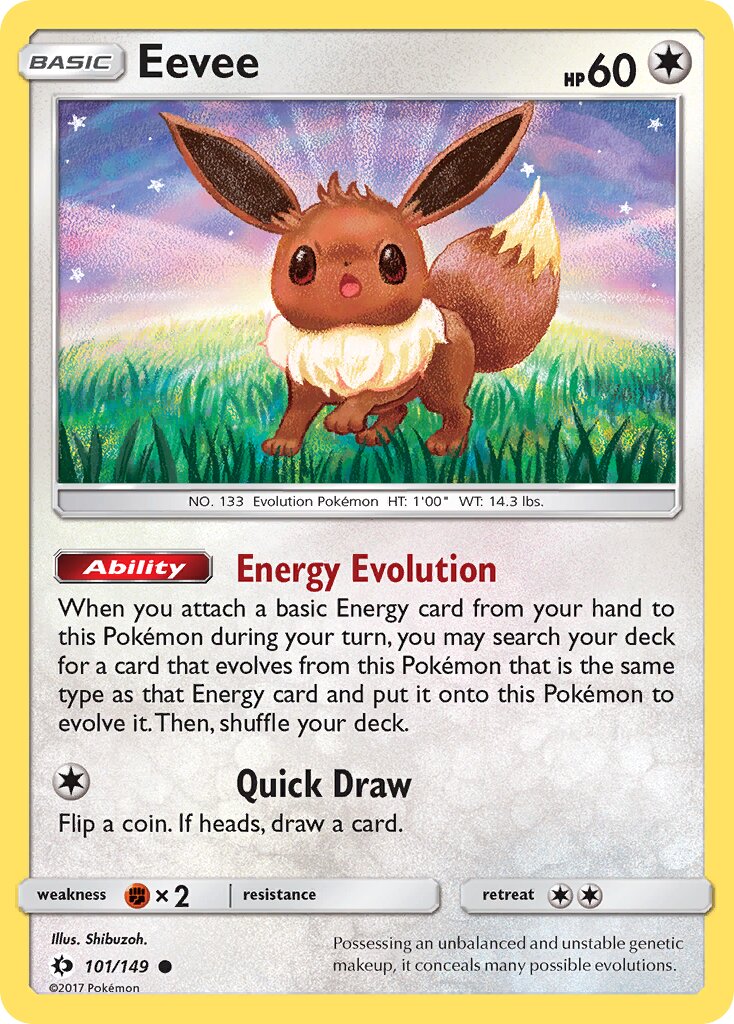 Eevee - 101/149 - Common (Inglés NM)