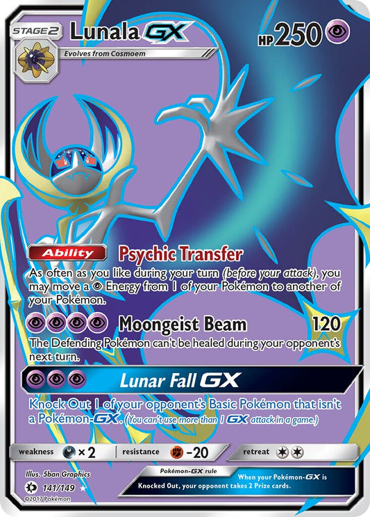 Lunala-GX - 141/149 - Rare Ultra (Inglés Foil LP)