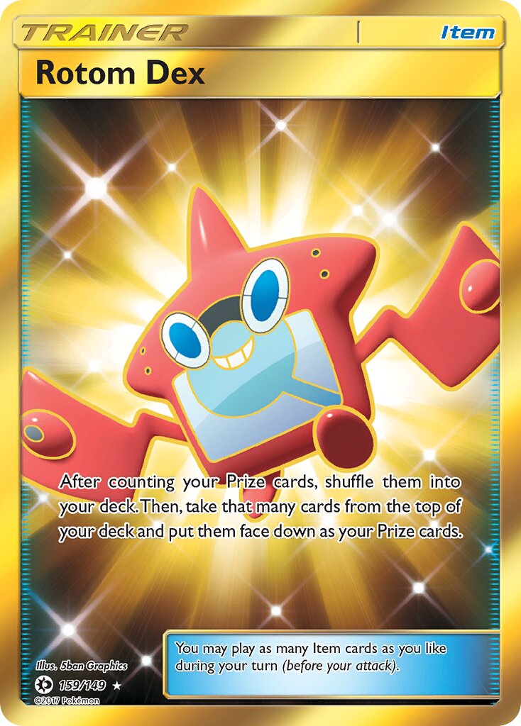 Rotom Dex - 159/149 - Rare Secret (Inglés Foil LP)