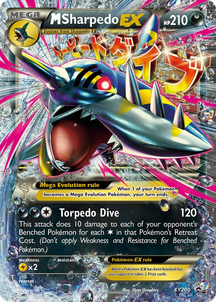 M Sharpedo-EX - XY200 - Promo (Inglés Foil NM)