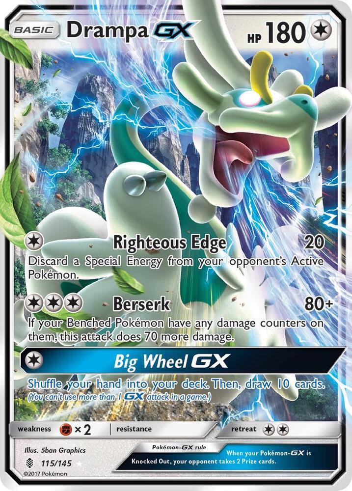 Drampa-GX - 115/145 - Rare Holo GX (Inglés Foil NM)