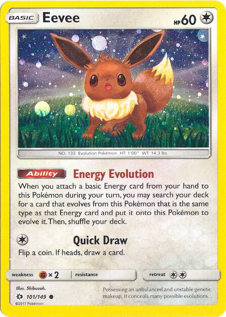Eevee - 101/149 (Cosmos Holo) - 101/149 - Promo (Inglés Foil MP)