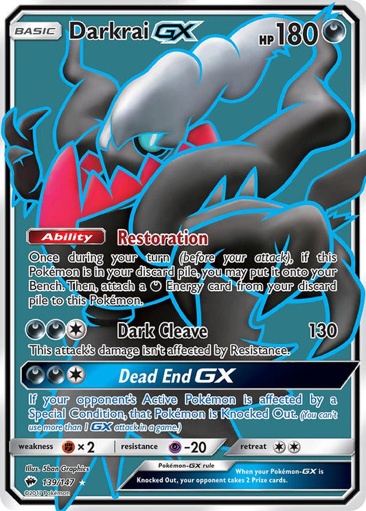 Darkrai-GX - 139/147 - Rare Ultra (Inglés Foil LP)