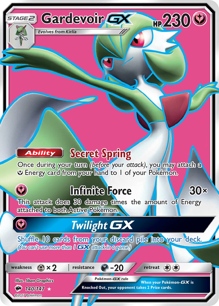Gardevoir-GX - 140/147 - Rare Ultra (Inglés Foil MP)