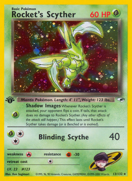 Rocket's Scyther - 013/132 - Holo Rare - LP