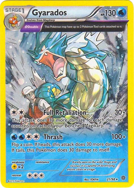 Gyarados - 21/98 (Cosmos Holo) - 021/098 - Holo Rare (Inglés Foil MP)