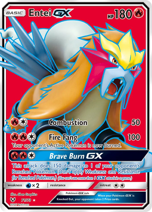 Entei-GX - 71/73 - Rare Ultra (Inglés Foil NM)
