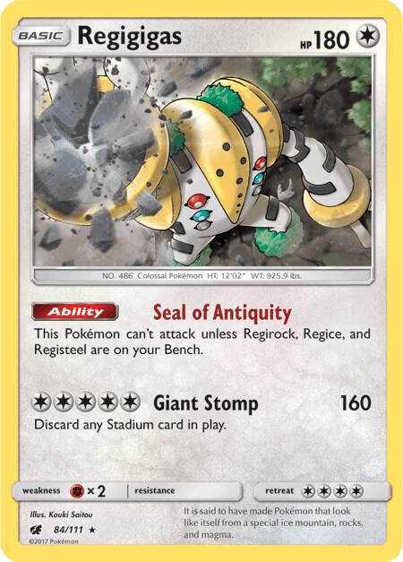 Regigigas - 84/111 - Rare Holo (Inglés Foil LP)