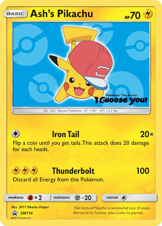 Ash's Pikachu - SM114 - Promo (Inglés NM)