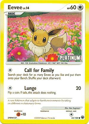 Eevee - 62/100 [Platinum] - 062/100 - Promo (Español Reverse Holo LP)