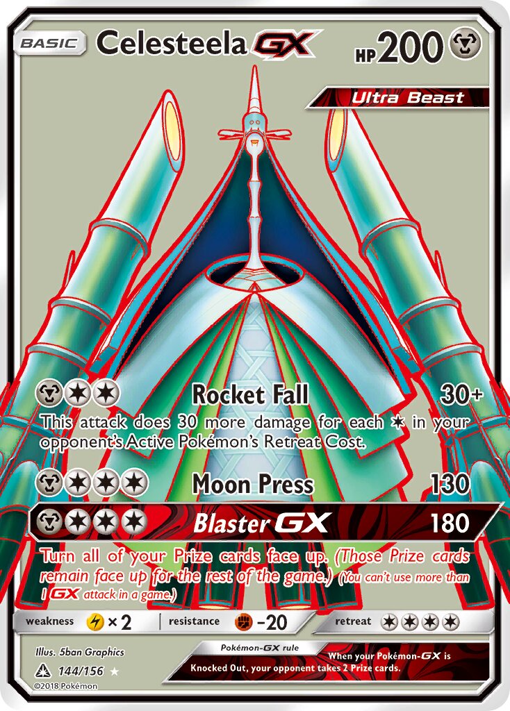 Celesteela-GX - 144/156 - Rare Ultra (Inglés Foil LP)