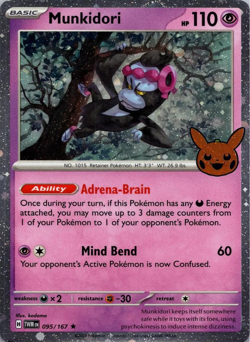 Munkidori - 095/167 - Holo Rare (Halloween Stamp)