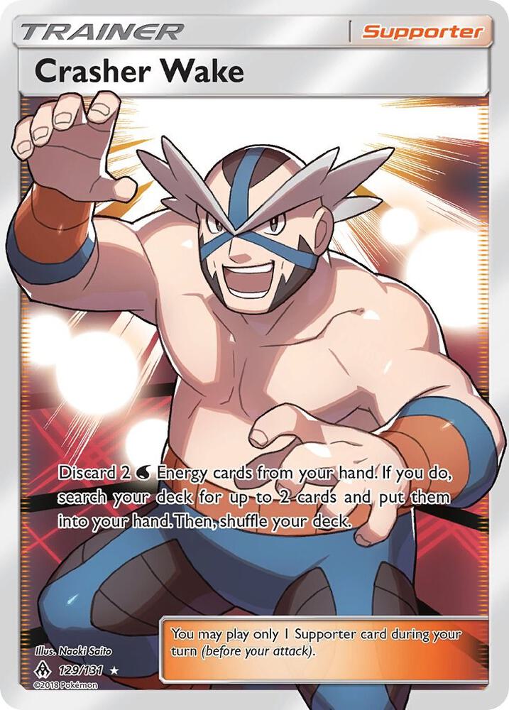 Crasher Wake - 129/131 - Rare Ultra (Inglés Foil NM)